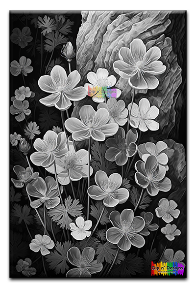 Beautiful Anemones - Uncolored - Dip n' Designs