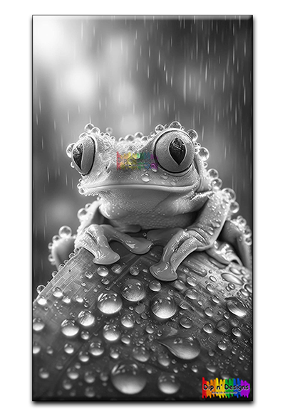 Red-Eyed Green Tree Frog - Uncolored - Dip n' Designs