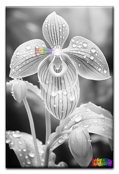 Venus Slipper Orchid - Uncolored