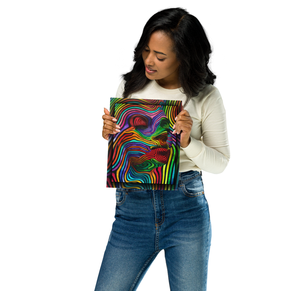 Abstract woman matte paper poster 8x10 inches