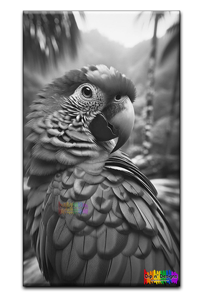 Parrot Selfie - Uncolored - Dip n' Designs