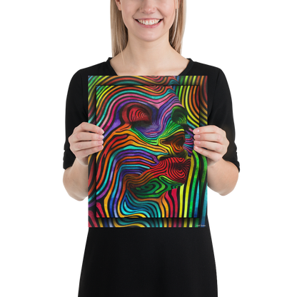 Abstract woman matte paper poster 11x14 inches